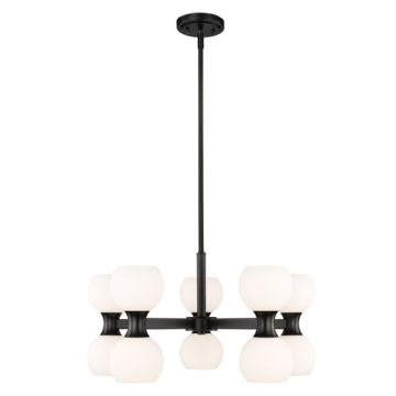 Z-Lite Artemis 10-Light Chandelier - 120V - Matte Black