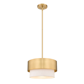 Z-Lite Counterpoint 12" 1-Light Pendant - 120V - Modern Gold