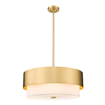 Z-Lite Counterpoint 24" 5-Light Chandelier - 120V - Modern Gold