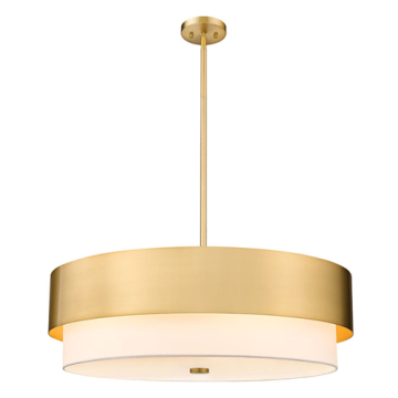 Z-Lite Counterpoint 32" 6-Light Chandelier - 120V - Modern Gold