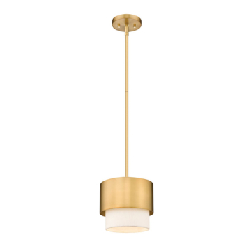 Z-Lite Counterpoint 7" 1-Light Pendant - 120V - Modern Gold