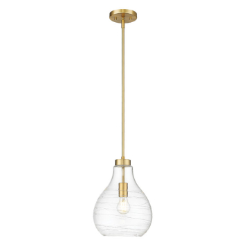 Z-Lite Bon Air 10" 1-Light Pendant - 120V - Modern Gold