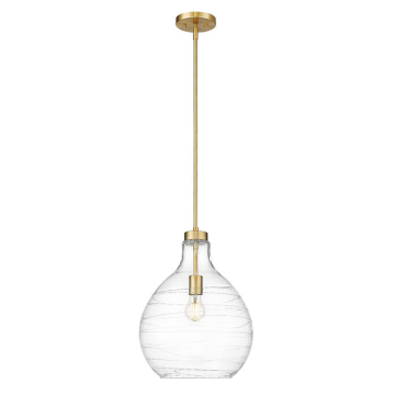 Z-Lite Bon Air 13" 1-Light Pendant - 120V - Modern Gold