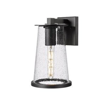 Z-Lite Bar Harbor 1-Light Medium Outdoor Wall Sconce - 120V - Sand Black