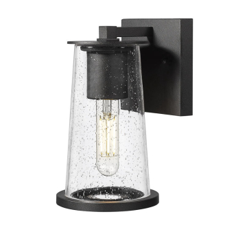 Z-Lite Bar Harbor 1-Light Small Outdoor Wall Sconce - 120V - Sand Black