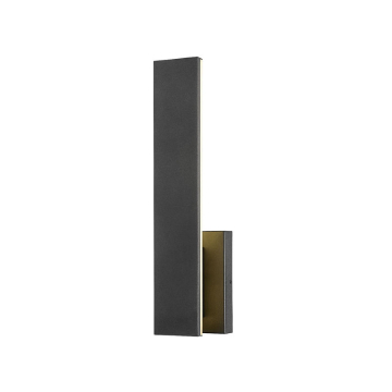 Z-Lite Stylet 18" Outdoor LED Wall Sconce - 9W - CCT Selectable - 930 Lumens - 120V - Sand Black