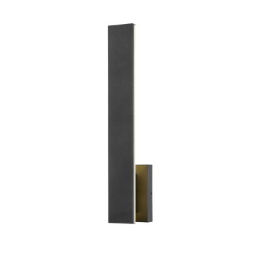 Z-Lite Stylet 24" Outdoor LED Wall Sconce - 12W - CCT Selectable - 1,250 Lumens - 120V - Sand Black