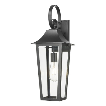 Z-Lite Gannon 1-Light Medium Outdoor Wall Sconce - 120V - Black