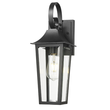 Z-Lite Gannon 1-Light Small Outdoor Wall Sconce - 120V - Black