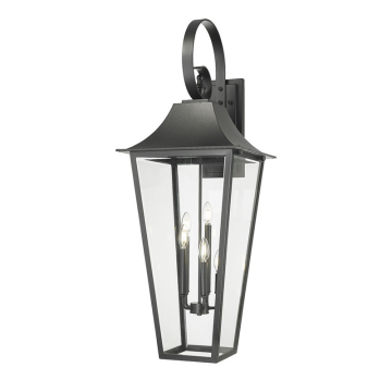 Z-Lite Gannon 5-Light XXL Outdoor Wall Sconce - 120V - Black