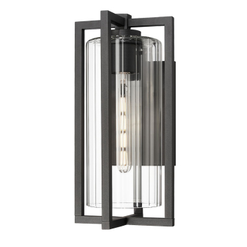 Z-Lite Aura 1-Light Medium Outdoor Wall Sconce - 120V - Black