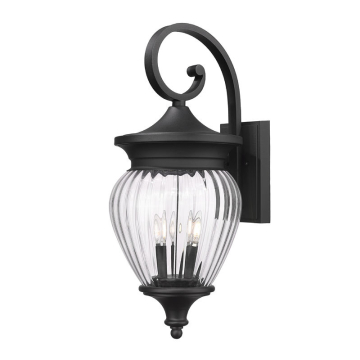 Z-Lite Davina 4-Light Outdoor Wall Sconce - 120V - Black