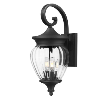 Z-Lite Davina 3-Light Outdoor Wall Sconce - 120V - Black