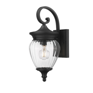 Z-Lite Davina 1-Light Outdoor Wall Sconce - 120V - Black