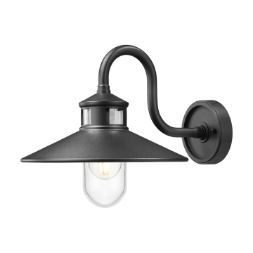 Z-Lite RLM 1-Light Outdoor Wall Light - 120V - Sand Black / Clear