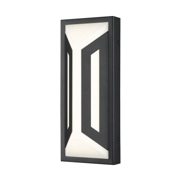 Z-Lite Banff LED 2-Light Outdoor Wall Light - 8W - CCT Selectable - 500 Lumens - 120V - Sand Black / Opal Etched