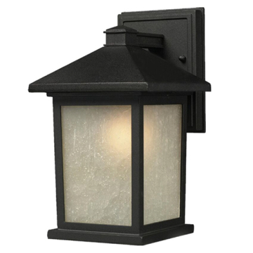 Z-Lite Holbrook 1-Light Large Outdoor Wall Sconce - 120V - Black