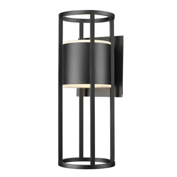 Z-Lite Luca 24" 2-Light LED Outdoor Wall Sconce - 2700K - 120V - Black