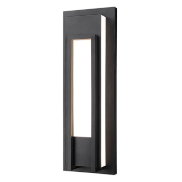 Z-Lite Keaton 1-Light Large LED Outdoor Wall Sconce - 2700K - 120V - Black