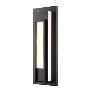Z-Lite Keaton 1-Light Medium LED Outdoor Wall Sconce - 2700K - 120V - Black