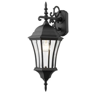 Z-Lite Wakefield 24" 1-Light Outdoor Wall Sconce - 120V - Black