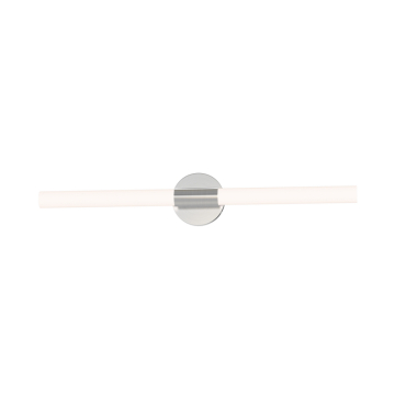 Maxim Lighting Tubi 30" LED Bath Vanity Light - 2,000 Lumens - 27W - CCT Selectable - 120V - Satin Nickel - White Glass