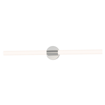 Maxim Lighting Tubi 36" LED Bath Vanity Light - 2,400 Lumens - 30W - CCT Selectable - 120V - Satin Nickel - White Glass