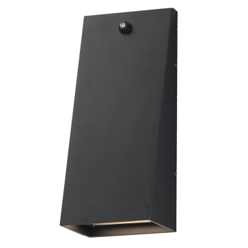 Maxim Lighting Pathfinder Tall LED Wall Sconce w/ Photocell - 1,020 Lumens - CCT Selectable - 120-277V - Black
