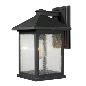 Z-Lite Portland 16" 1-Light Outdoor Wall Sconce - 120V - Oil Rubbed Bronze