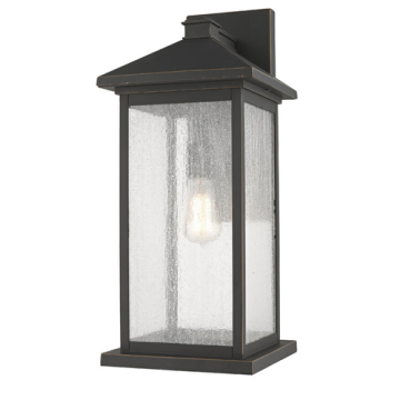 Z-Lite Portland 22" 1-Light Outdoor Wall Sconce - 120V - Oil Rubbed Bronze