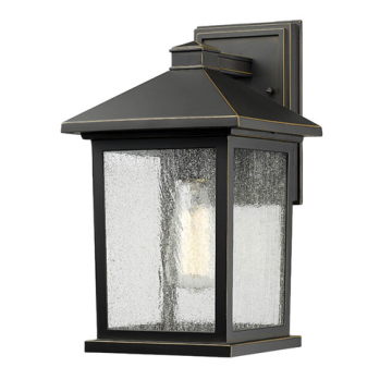Z-Lite Portland 14" 1-Light Outdoor Wall Sconce - 120V - Oil Rubbed Bronze