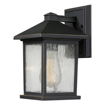 Z-Lite Portland 10" 1-Light Outdoor Wall Sconce - 120V - Oil Rubbed Bronze