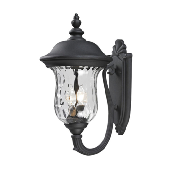 Z-Lite Armstrong 2-Light Outdoor Wall Sconce - 120V - Black