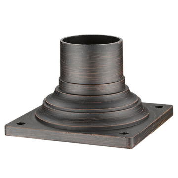 Z-Lite Pier Mount - Round - Bronze