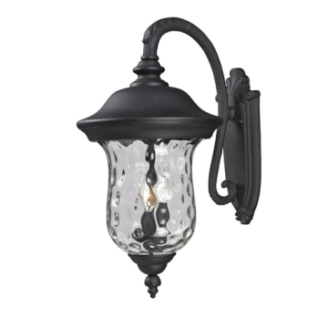 Z-Lite Armstrong 3-Light Outdoor Wall Sconce - 120V - Black