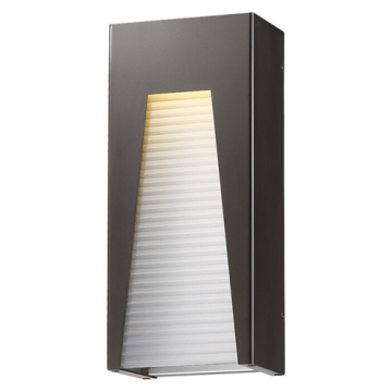 Z-Lite Millenial 18" 1-Light LED Outdoor Wall Sconce - 3000K - 120V - Bronze / Silver / Frosted