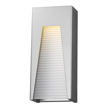 Z-Lite Millenial 18" 1-Light LED Outdoor Wall Sconce - 3000K - 120V - Silver / Frosted