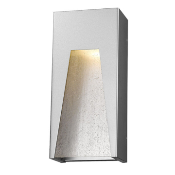 Z-Lite Millenial 13" 1-Light LED Outdoor Wall Sconce - 3000K - 120V - Silver / Clear Seedy