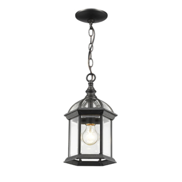 Z-Lite Annex 1-Light Outdoor Pendant - 120V - Black