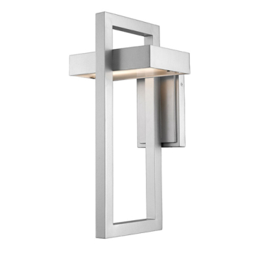Z-Lite Luttrel 18" 1-Light LED Outdoor Wall Sconce - 2700K - 120V - Silver