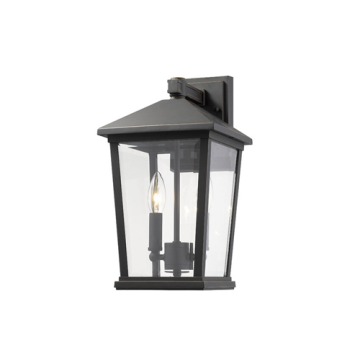 Z-Lite Beacon 8" 2-Light Outdoor Wall Sconce - 120V - Oil Rubbed Bronze