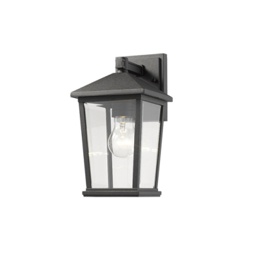 Z-Lite Beacon 6" 1-Light Outdoor Wall Sconce - 120V - Black