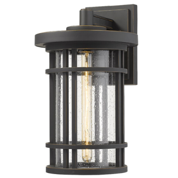 Z-Lite Jordan 10" 1-Light Outdoor Wall Sconce - 120V - Oil Rubbed Bronze