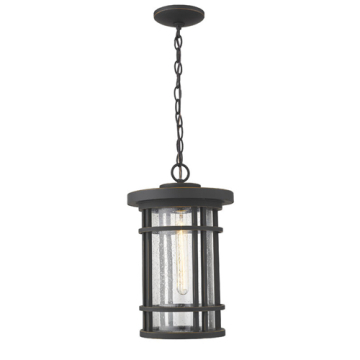 Z-Lite Jordan 10" 1-Light Outdoor Pendant - 120V - Oil Rubbed Bronze