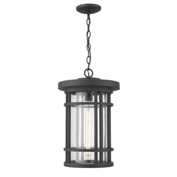 Z-Lite Jordan 12" 1-Light Outdoor Pendant - 120V - Oil Rubbed Bronze