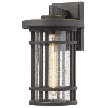 Z-Lite Jordan 8" 1-Light Outdoor Wall Sconce - 120V - Oil Rubbed Bronze