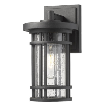 Z-Lite Jordan 6" 1-Light Outdoor Wall Sconce - 120V - Black