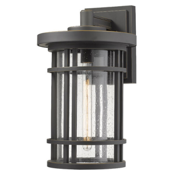 Z-Lite Jordan 12" 1-Light Outdoor Wall Sconce - 120V - Oil Rubbed Bronze