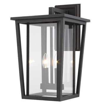 Z-Lite Seoul 19" 2-Light Outdoor Wall Sconce - 120V - Oil Rubbed Bronze