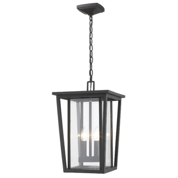 Z-Lite Seoul 18" 2-Light Outdoor Pendant - 120V - Oil Rubbed Bronze